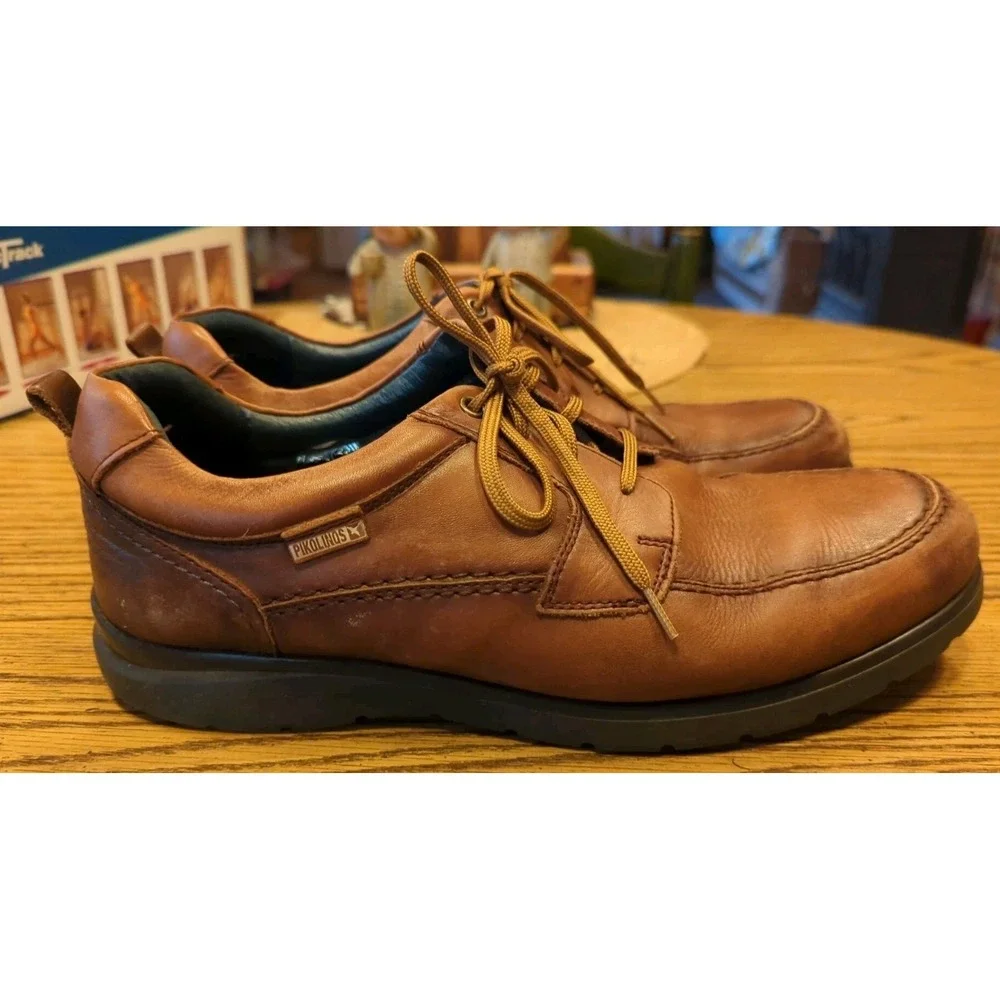 Pikolinos Comfort Casual‎ Lace-Up Shoes, Brown Leather, Men's 43 EU (US 9.5-10)